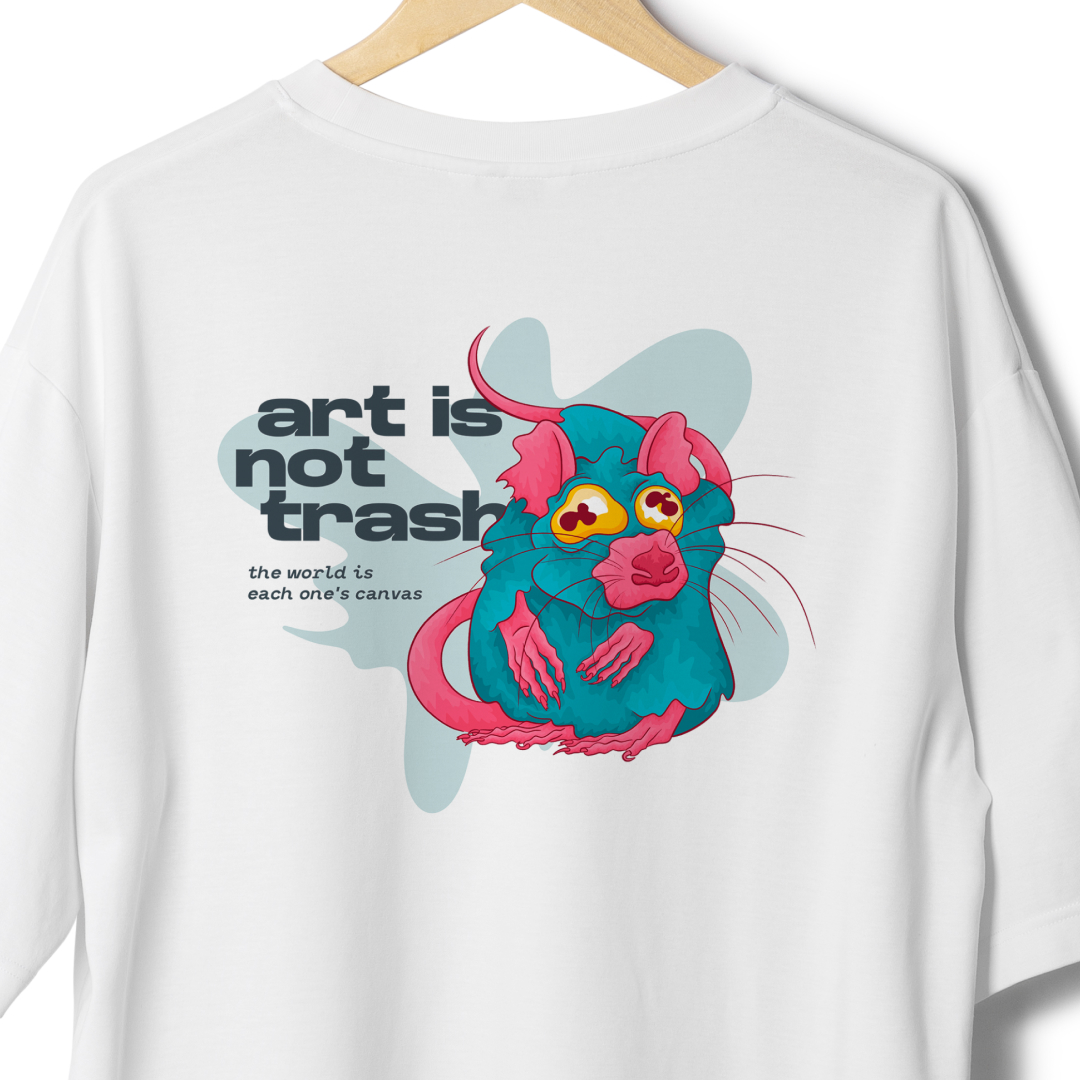 PRODUCTO camiseta zilla art is not trash 6