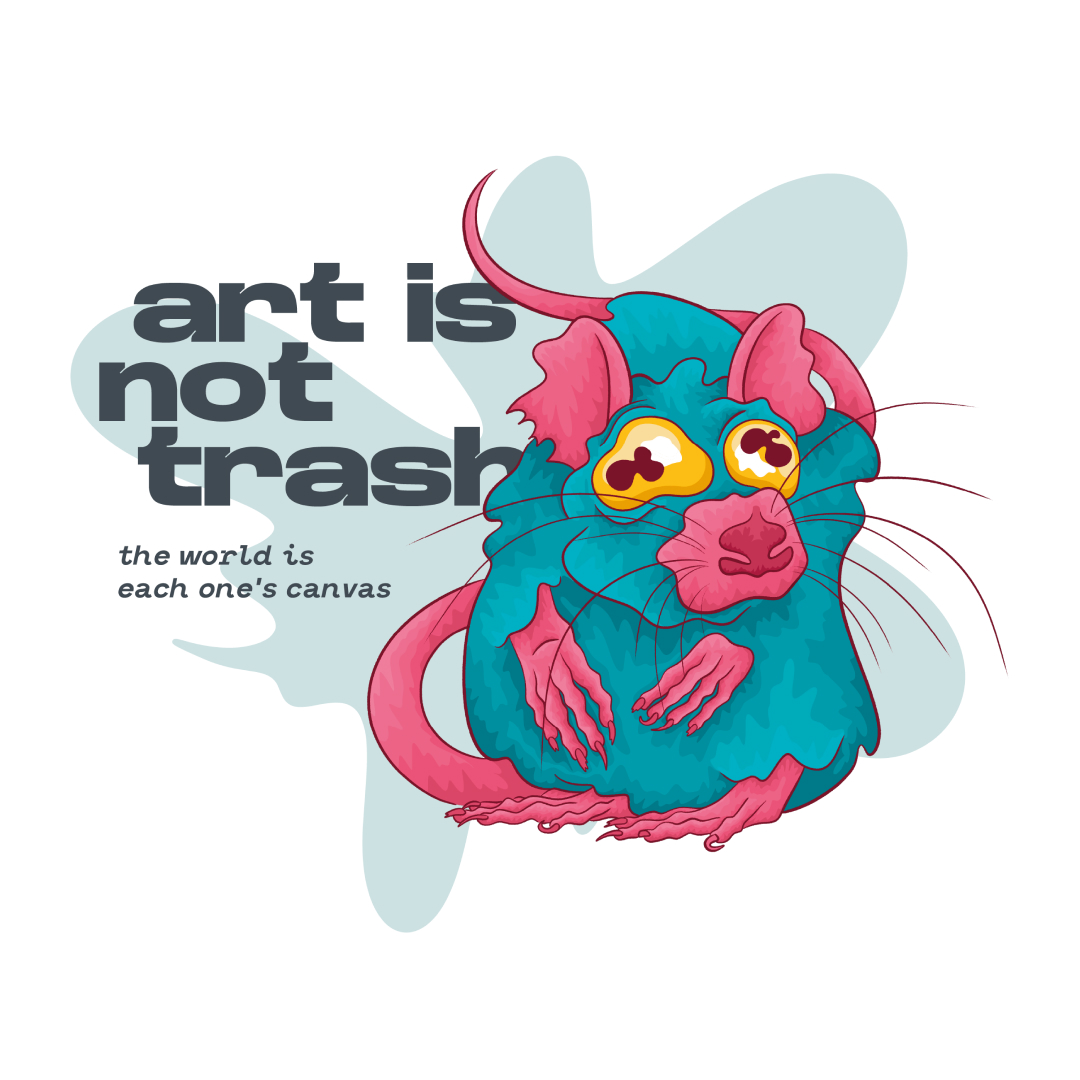 PRODUCTO camiseta zilla art is not trash 7