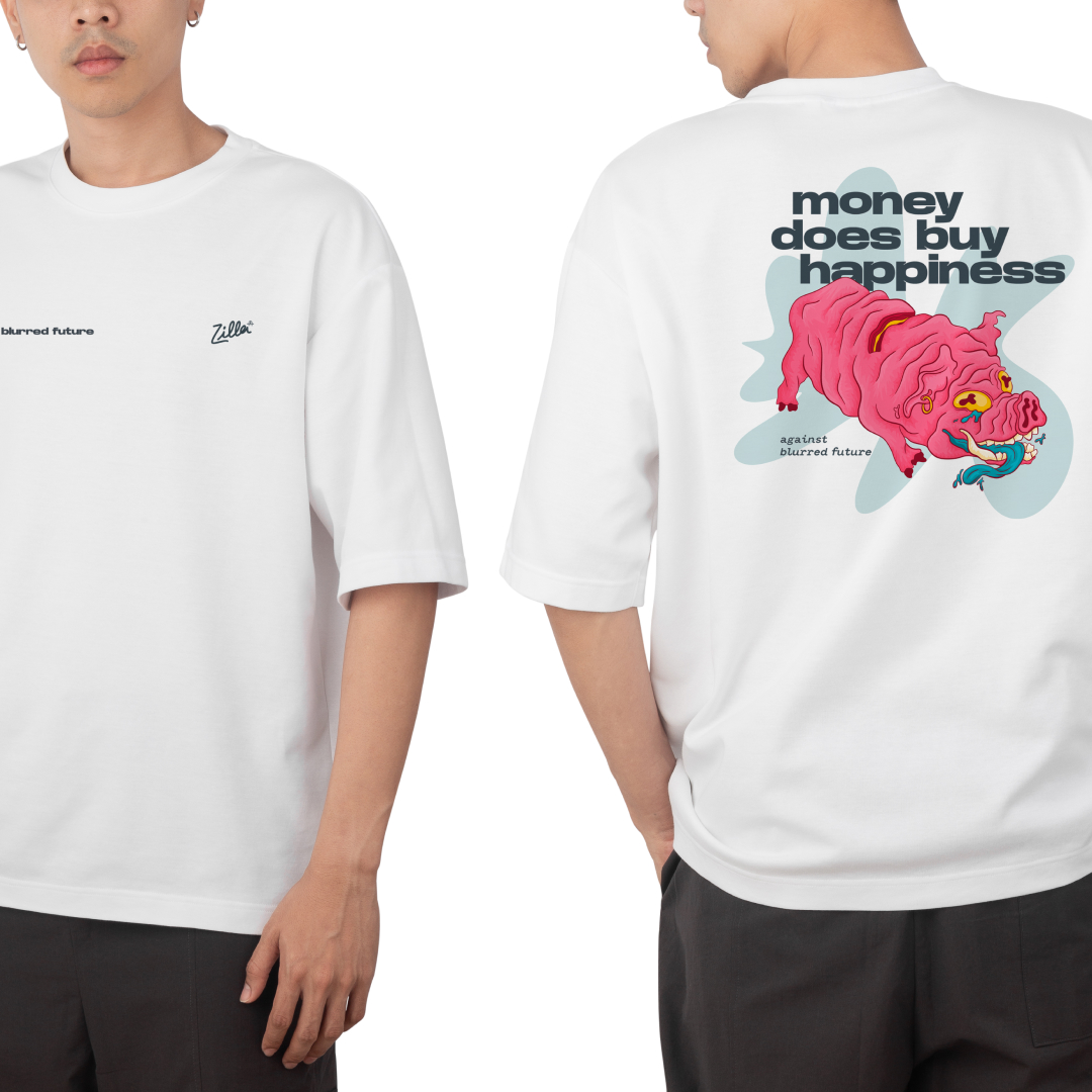 PRODUCTO camiseta zilla money does buy happiness 3