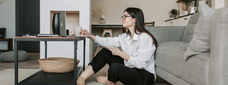 Woman Working From Home